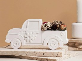 Molde silicona camioneta con flor 